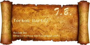 Torkos Bartó névjegykártya